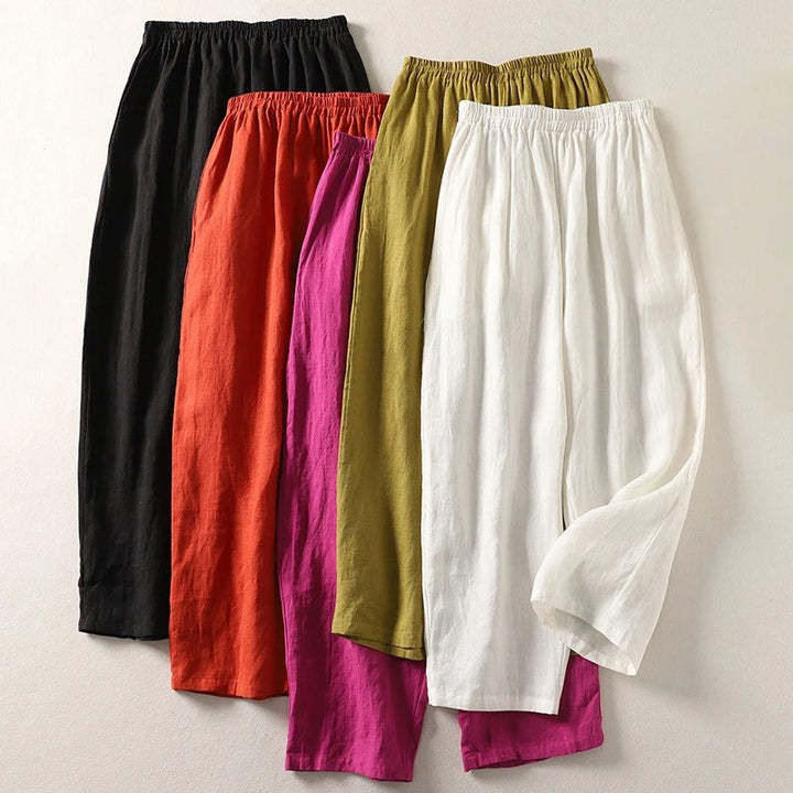 Noémie | Pantalon fluide en coton et lin
