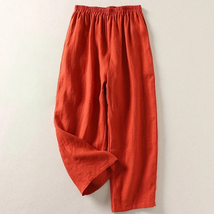 Noémie | Pantalon fluide en coton et lin