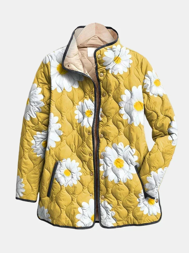 Michèle | Veste Matelassée Fleurs des Champs