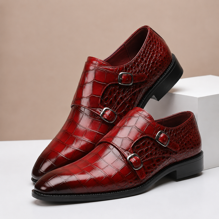 Sylvain | Double Boucle Effet Croco