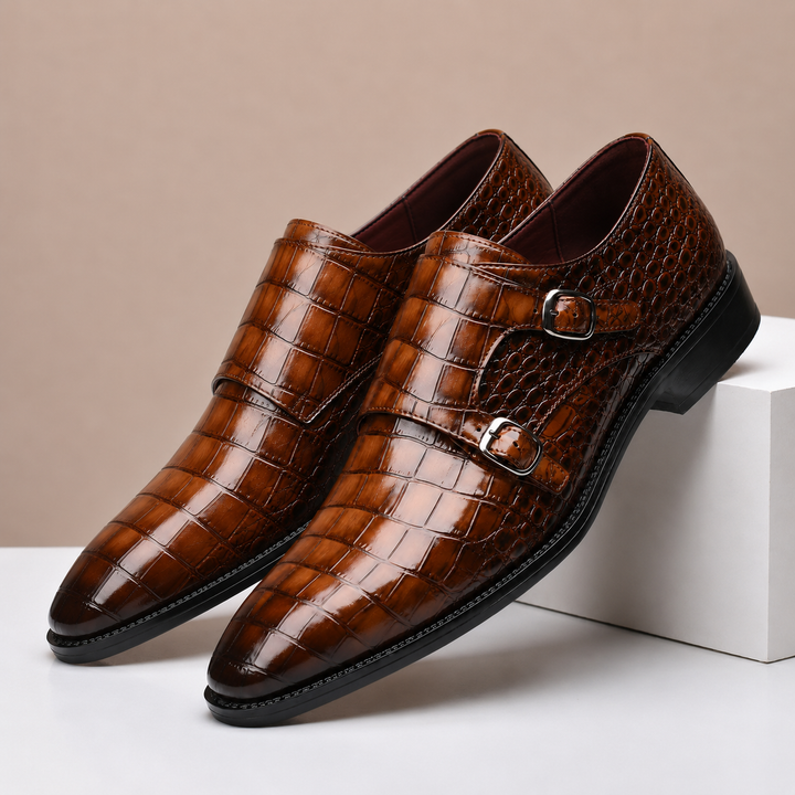 Sylvain | Double Boucle Effet Croco