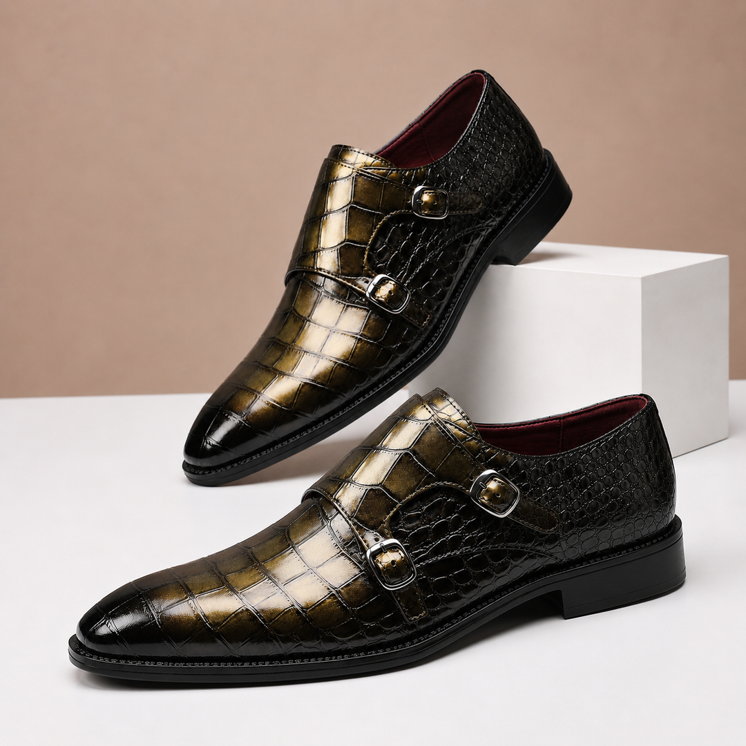 Sylvain | Double Boucle Effet Croco