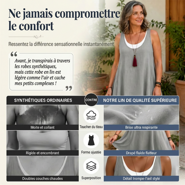 Anita | Robe débardeur deux pièces décontractée