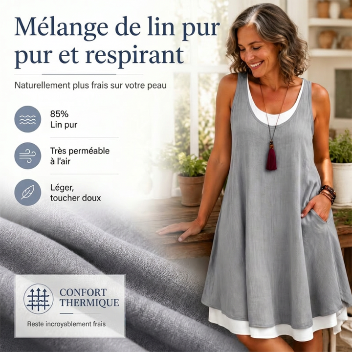 Anita | Robe débardeur deux pièces décontractée
