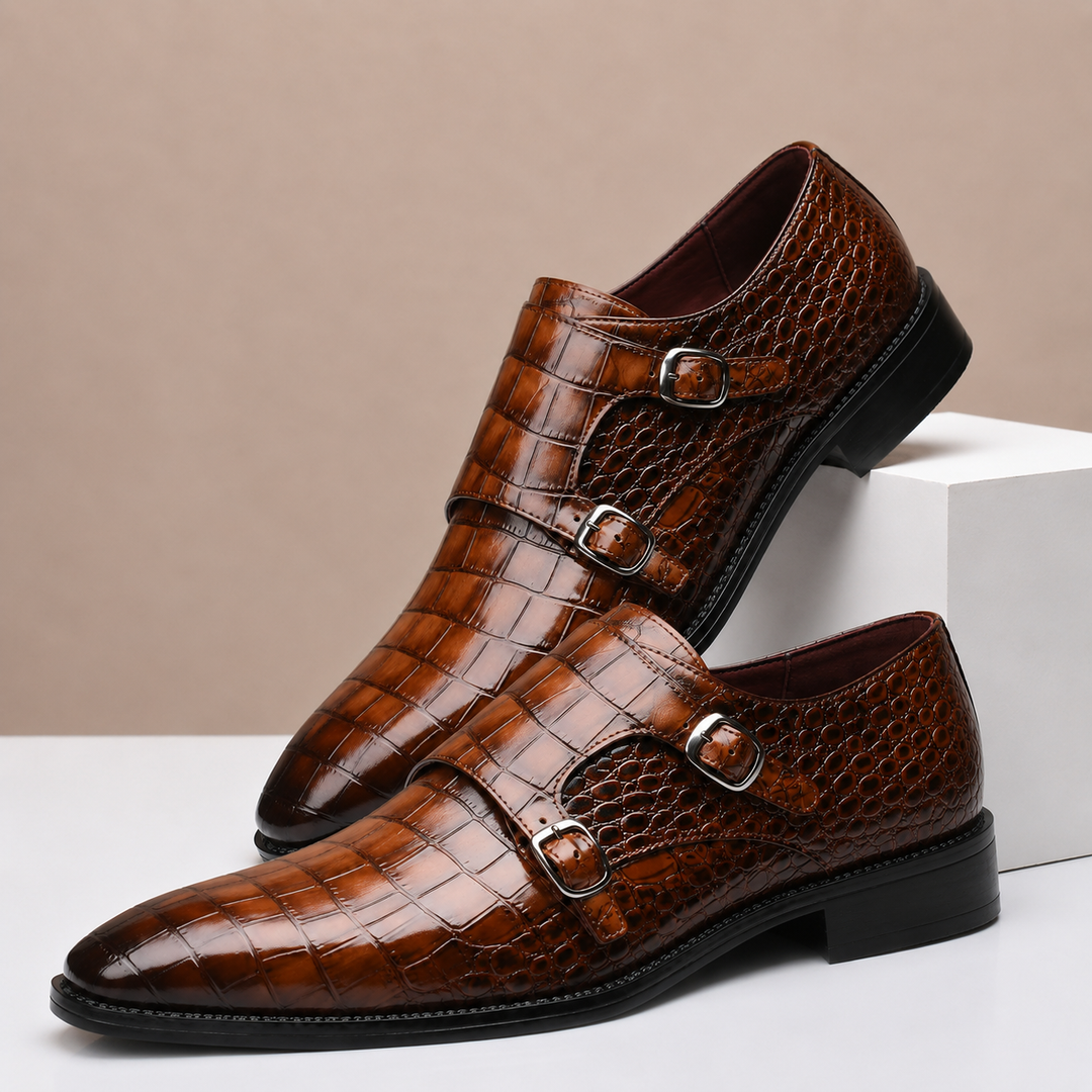 Sylvain | Double Boucle Effet Croco