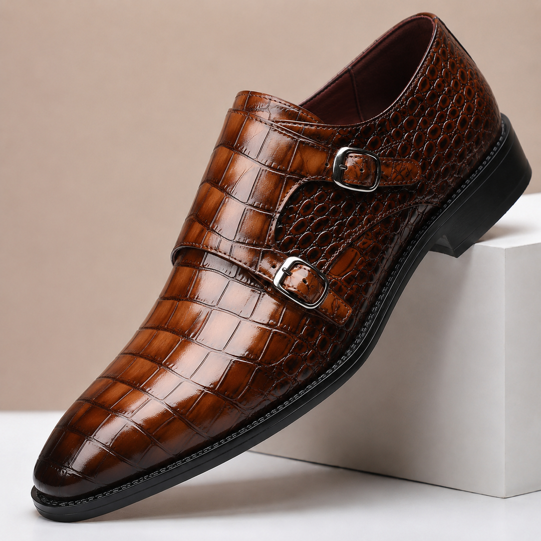 Sylvain | Double Boucle Effet Croco