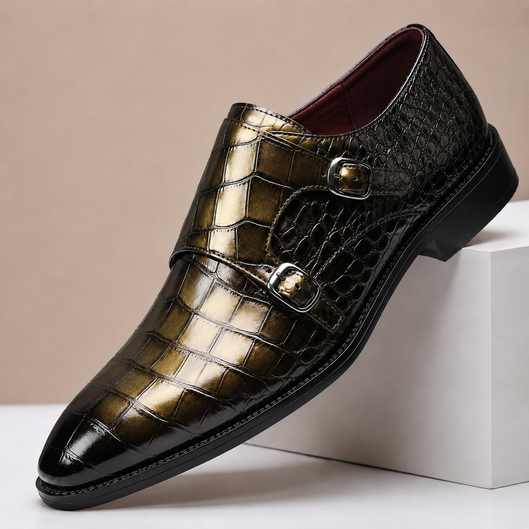 Sylvain | Double Boucle Effet Croco