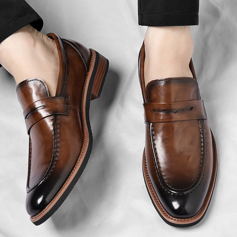 Xavier | Mocassins Penny Patinés