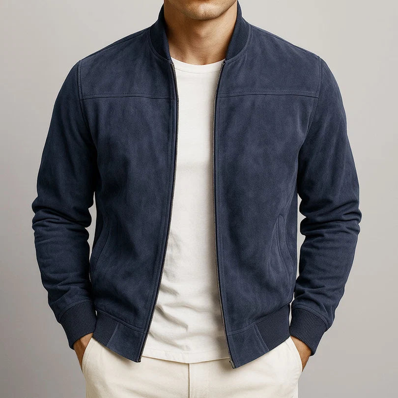 Hugo | Veste en cuir suede urbaine