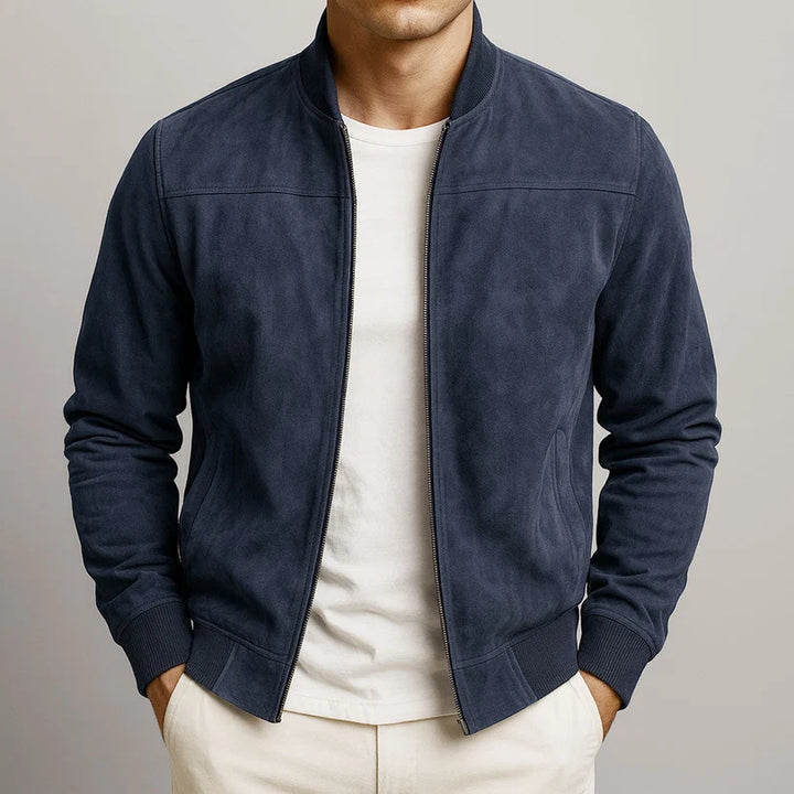 Hugo | Veste en cuir suede urbaine
