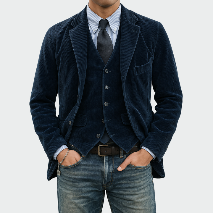 Romain | Blazer élégant pour homme avec gilet