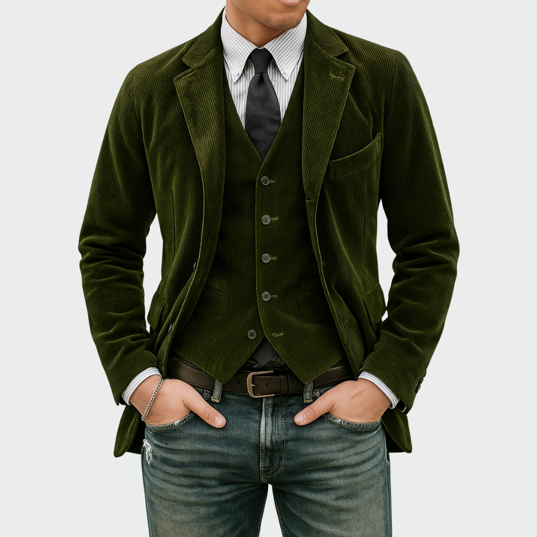 Romain | Blazer élégant pour homme avec gilet