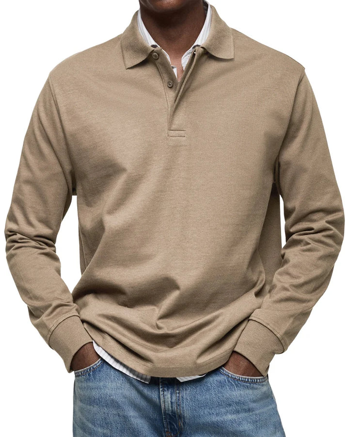 PIERRE| POLO DE LUXE À MANCHES LONGUES