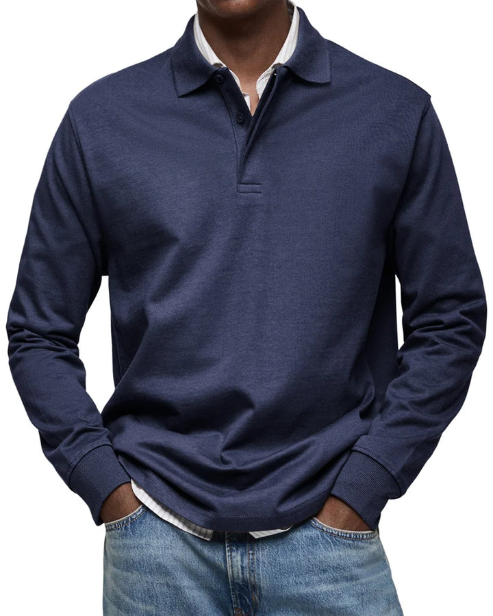 PIERRE| POLO DE LUXE À MANCHES LONGUES