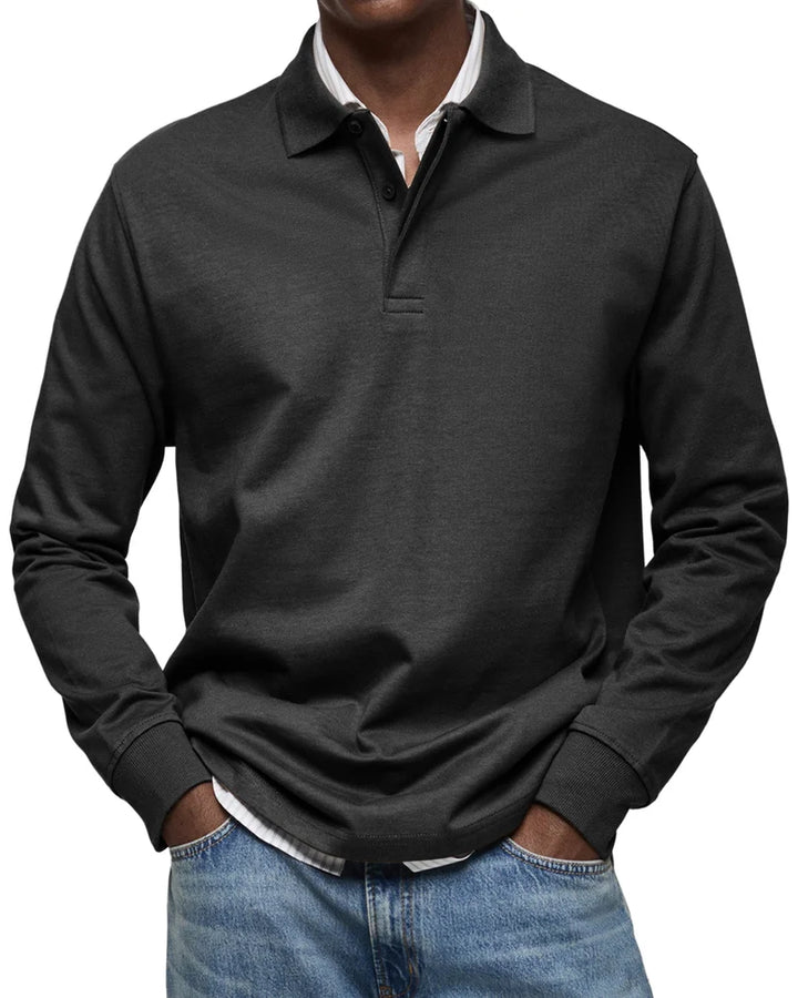 PIERRE| POLO DE LUXE À MANCHES LONGUES