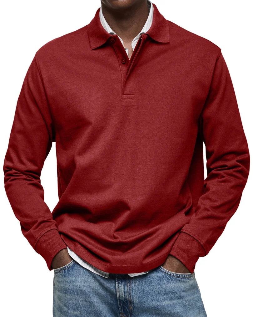 PIERRE| POLO DE LUXE À MANCHES LONGUES