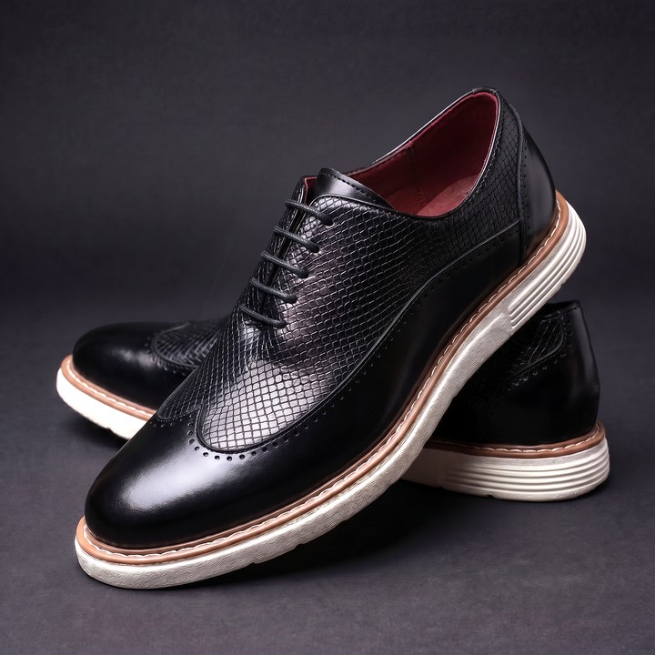 Cédric | Baskets Brogue Effet Croco