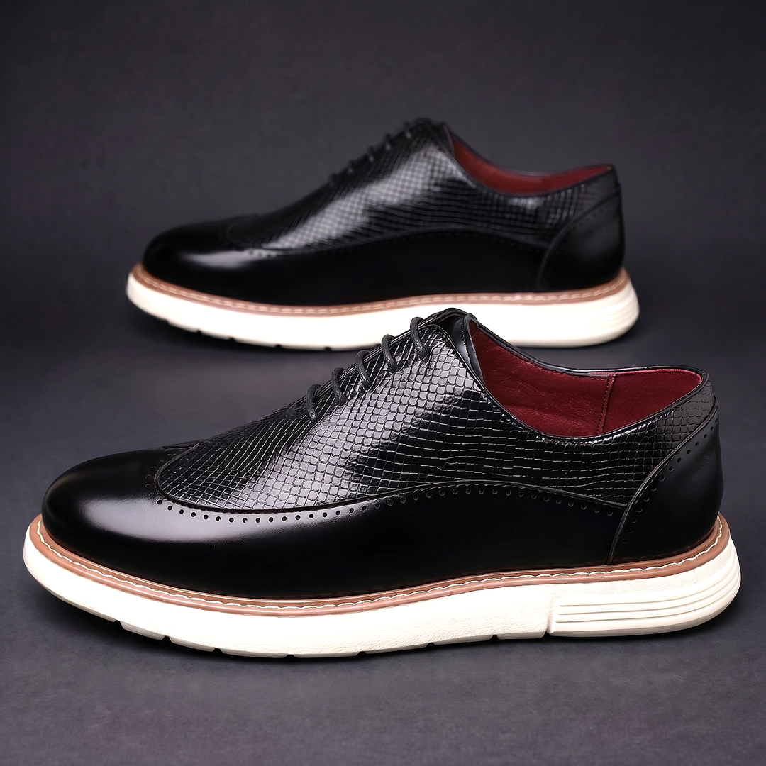 Cédric | Baskets Brogue Effet Croco
