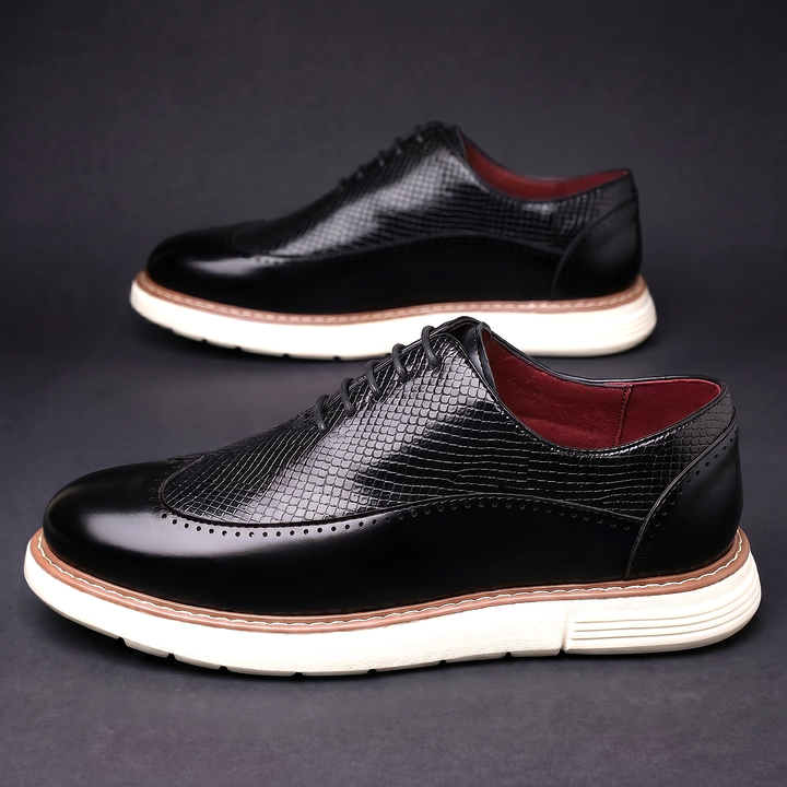 Cédric | Baskets Brogue Effet Croco