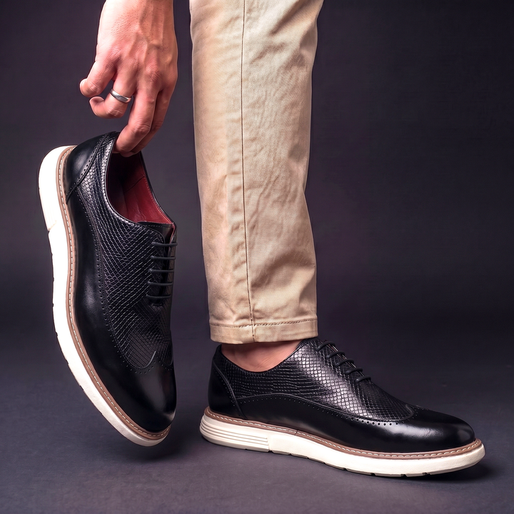 Cédric | Baskets Brogue Effet Croco