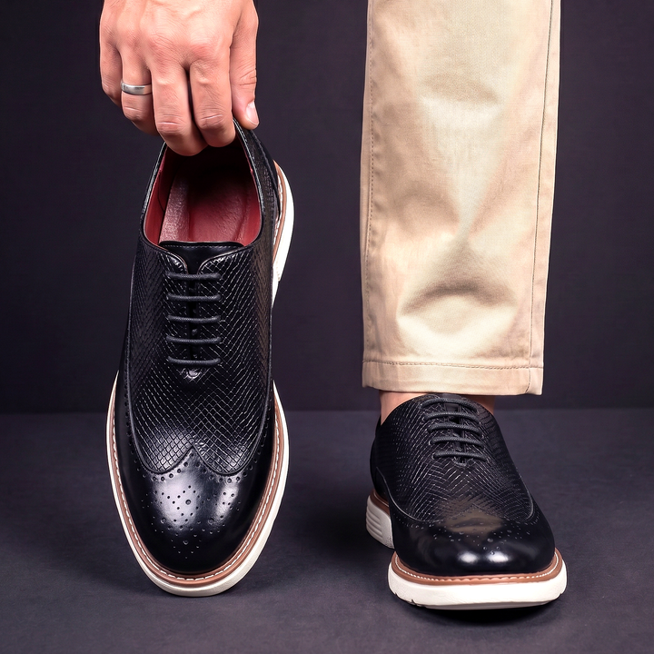 Cédric | Baskets Brogue Effet Croco
