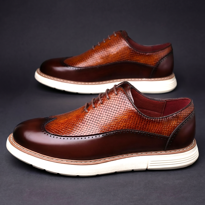 Cédric | Baskets Brogue Effet Croco