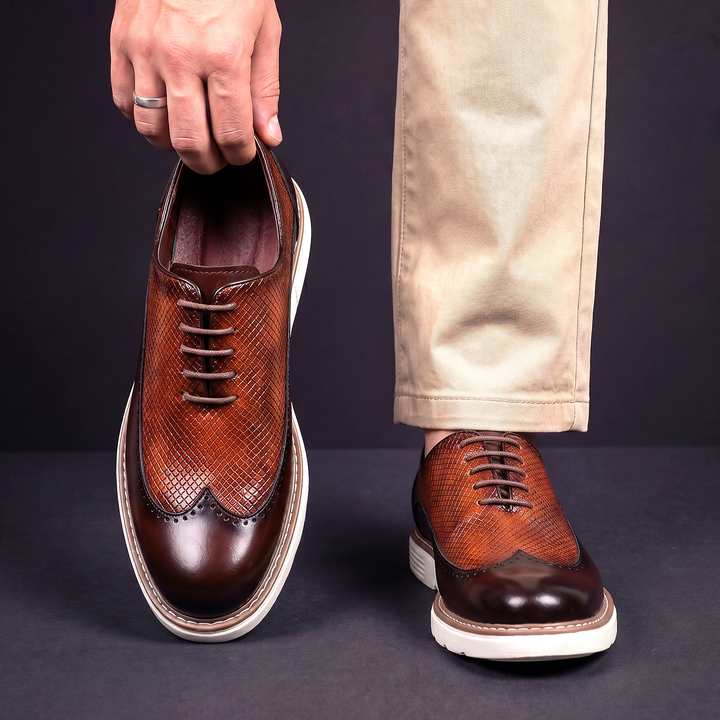 Cédric | Baskets Brogue Effet Croco
