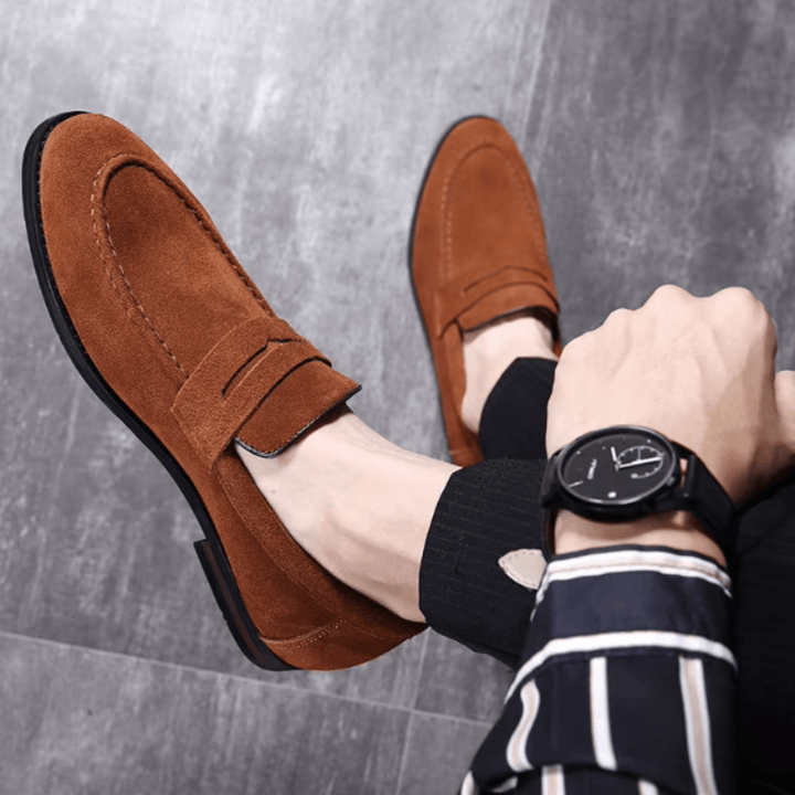Bastien | Mocassins Penny en Daim
