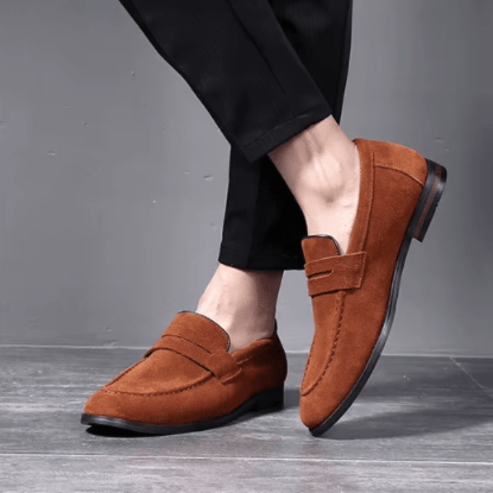 Bastien | Mocassins Penny en Daim