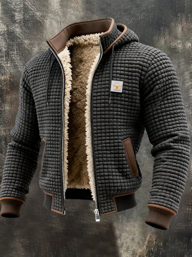 Gaspard™ | Bomber à capuche gaufré