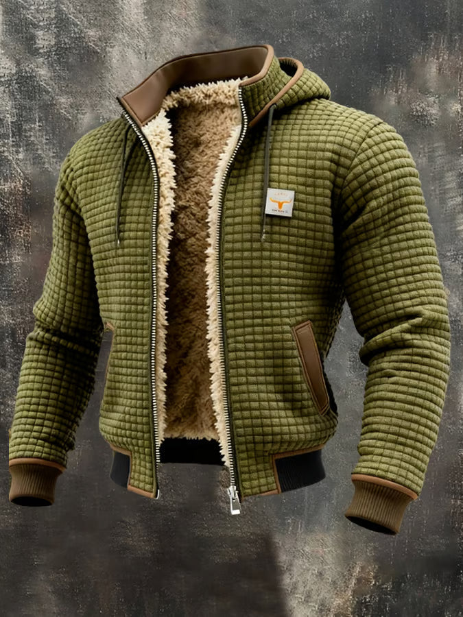 Gaspard™ | Bomber à capuche gaufré