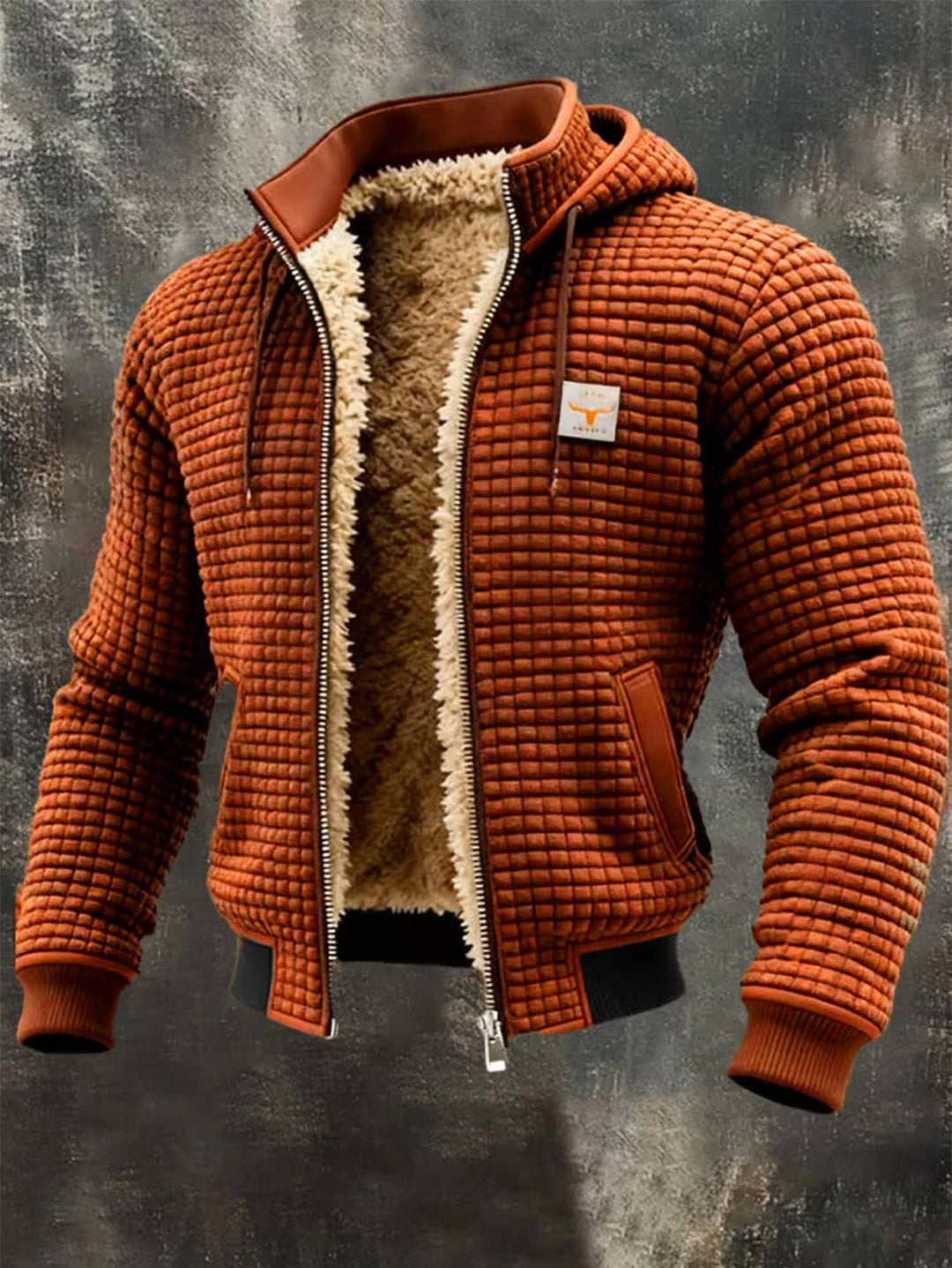 Gaspard™ | Bomber à capuche gaufré